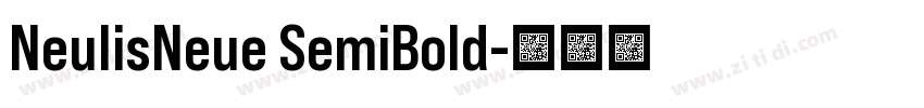 NeulisNeue SemiBold字体转换